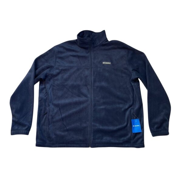 New Columbia Sportswear Steens Mountain Full Zip Fleece Jacket Mens 3XT Blue Zip - Picture 2 of 9